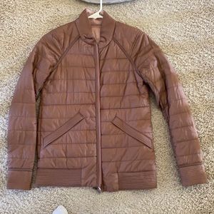 Lululemon reversible bark berry bomber coat